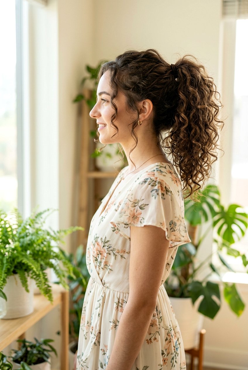 Messy Curly Ponytail For Homecoming - 20 homecoming ponytail with curls - 20 homecoming ponytail with curls