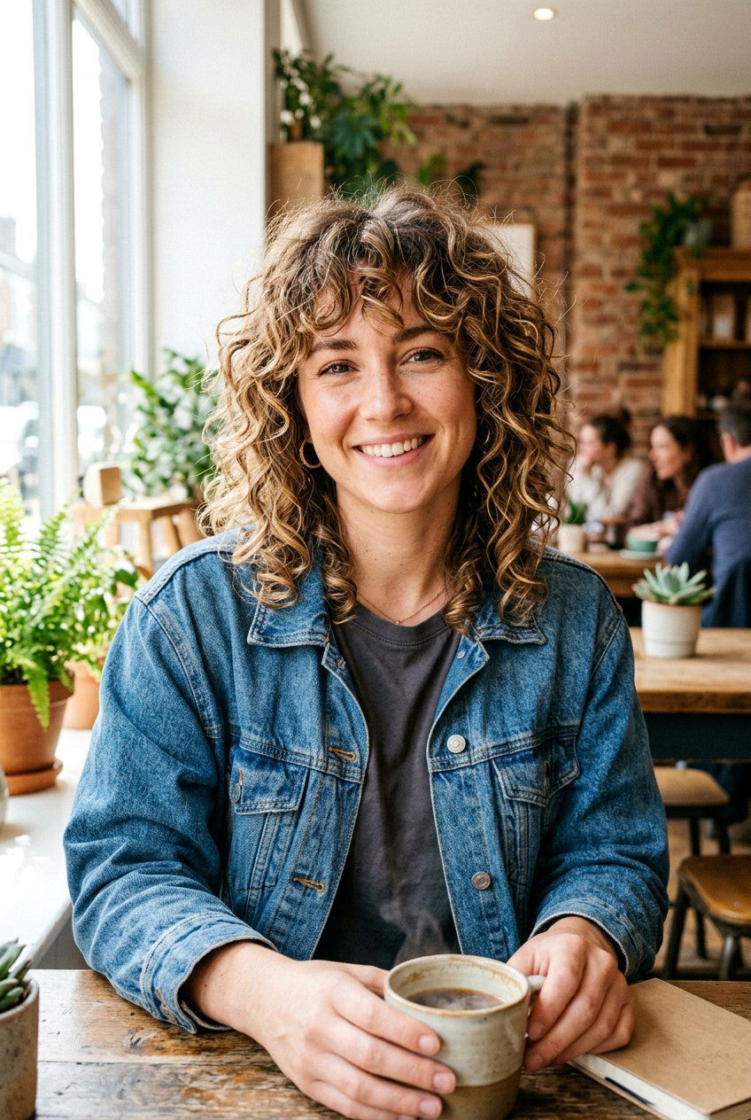 Messy Curly Shag Bob - 20 curly shag bob haircut - 20 curly shag bob haircut