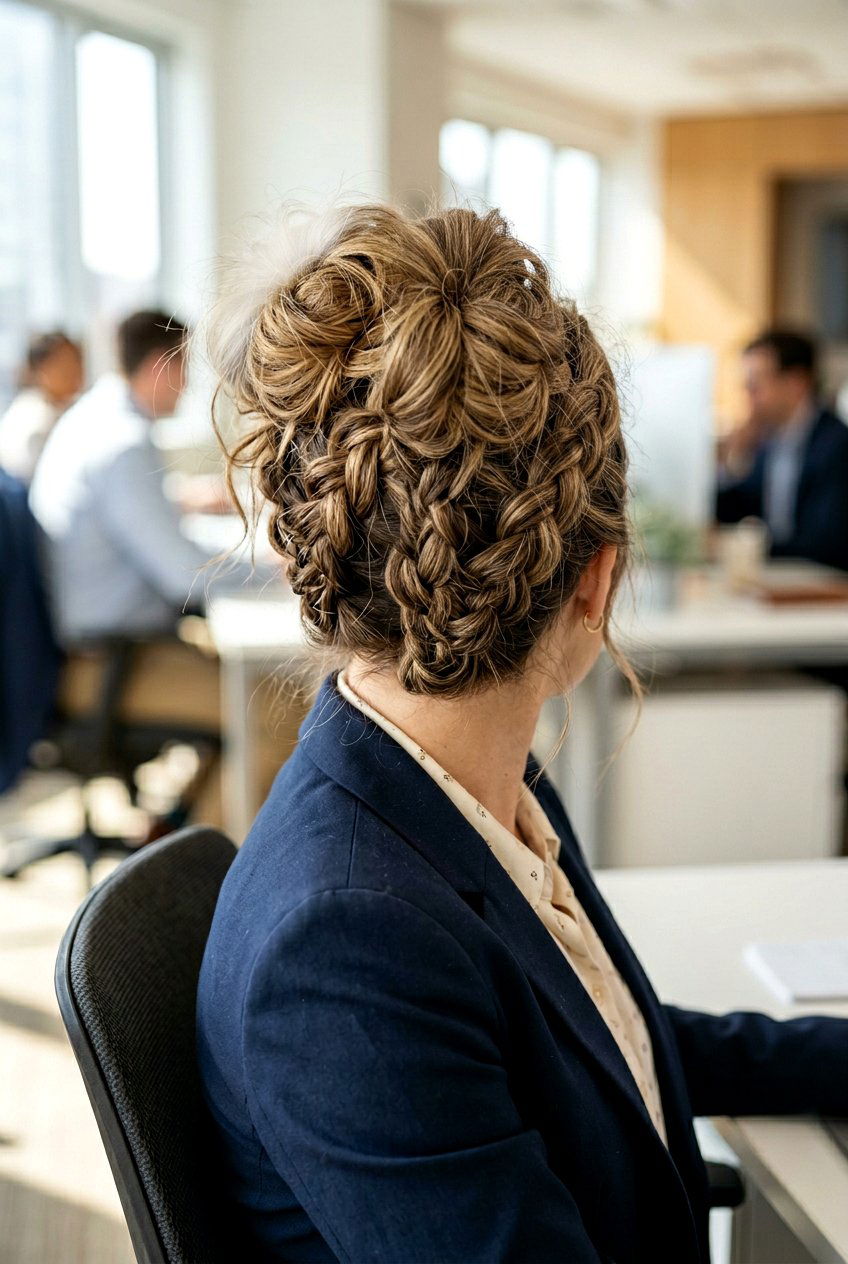 Messy Dutch Braid Bun - 20 messy dutch braid hairstyle - 20 messy dutch braid hairstyle