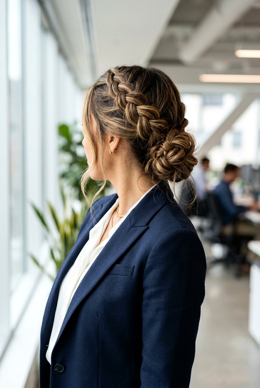 Messy Dutch Braid Chignon - 20 messy dutch braid hairstyle - 20 messy dutch braid hairstyle