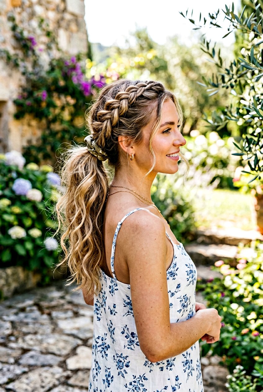 Messy Dutch Braid Ponytail - 20 messy dutch braid hairstyle - 20 messy dutch braid hairstyle