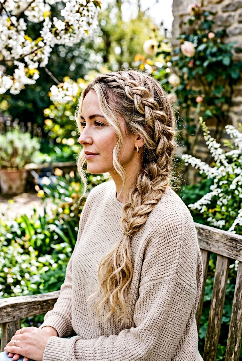 Messy Dutch Lace Braid - 20 messy dutch braid hairstyle - 20 messy dutch braid hairstyle