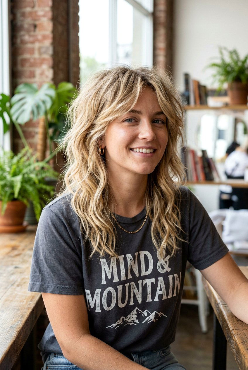 Messy Feathered Layers - 20 layered haircut with feathered ends - 20 layered haircut with feathered ends