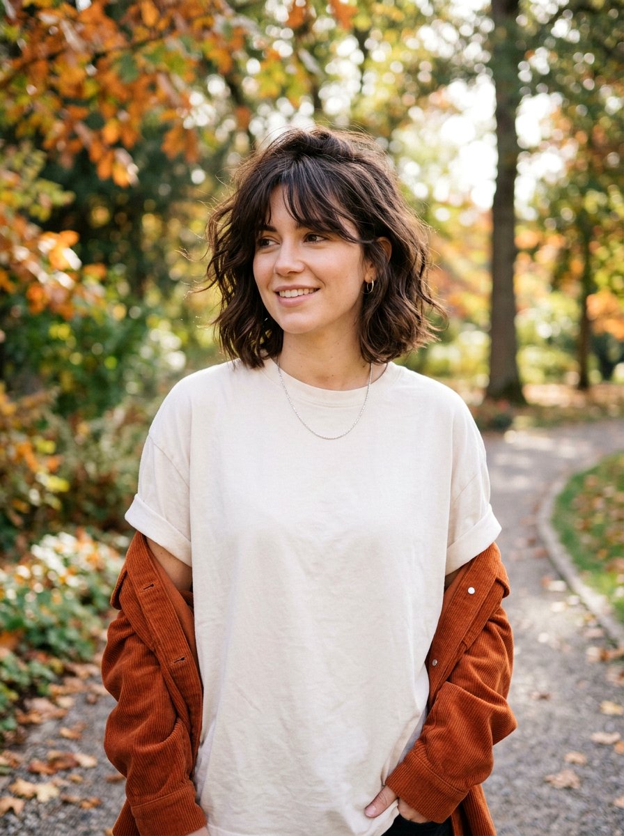 Messy French Bob With Curtain Fringe - 20 french bob with curtain fringe - 20 french bob with curtain fringe