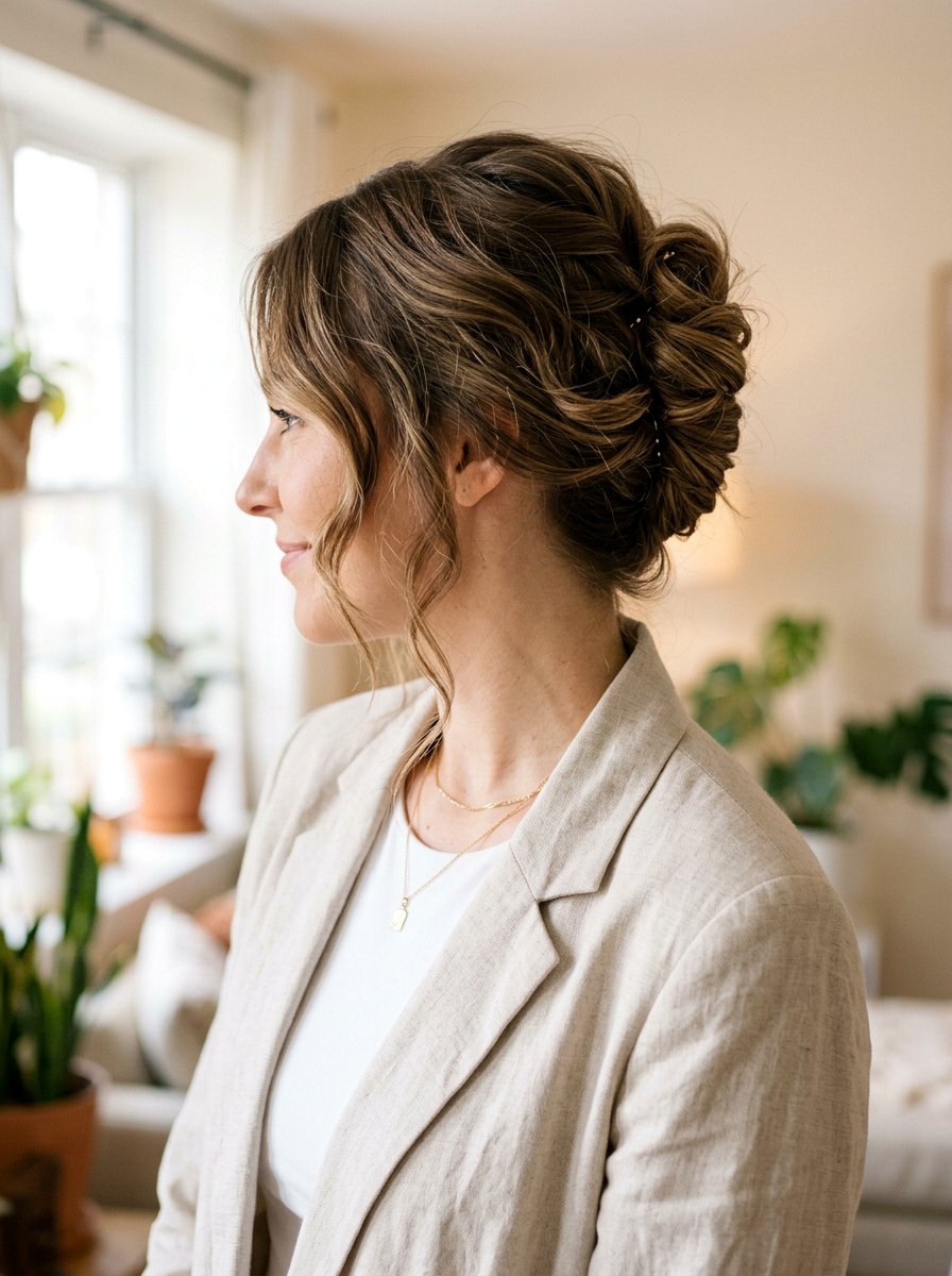 Messy French Twist - 20 easy hairstyle for vacation mornings - 20 easy hairstyle for vacation mornings