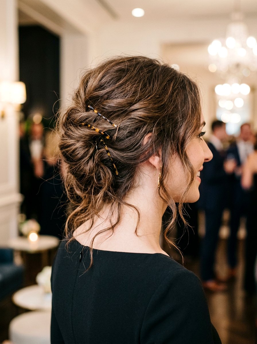 Messy French Twist - 20 quick hairstyle for thick coarse hair - 20 quick hairstyle for thick coarse hair