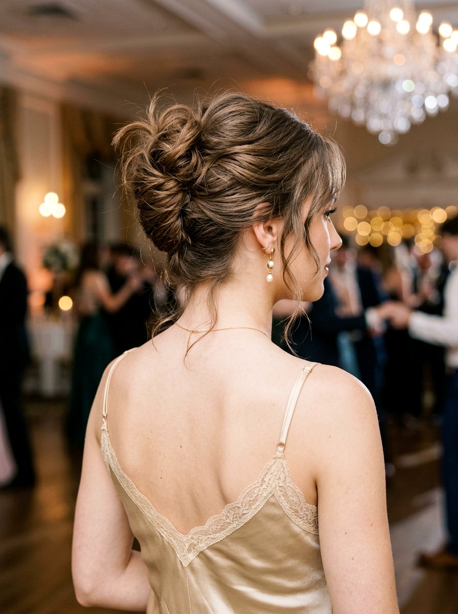 Messy French Twist Prom Hairstyle - 20 viral prom hairstyle ideas - 20 viral prom hairstyle ideas