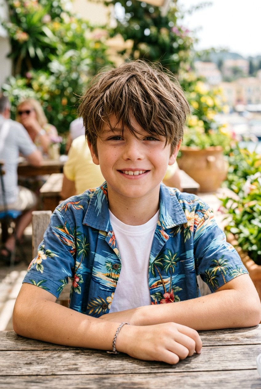 Messy Fringe Boys Haircut - 20 boys vacation haircut for summer - 20 boys vacation haircut for summer