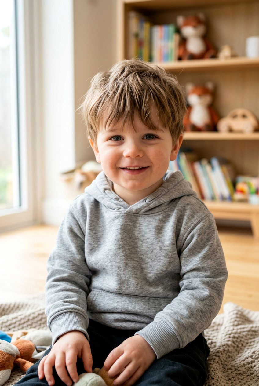 Messy Fringe Cut - 20 first haircut ideas for boys - 20 first haircut ideas for boys