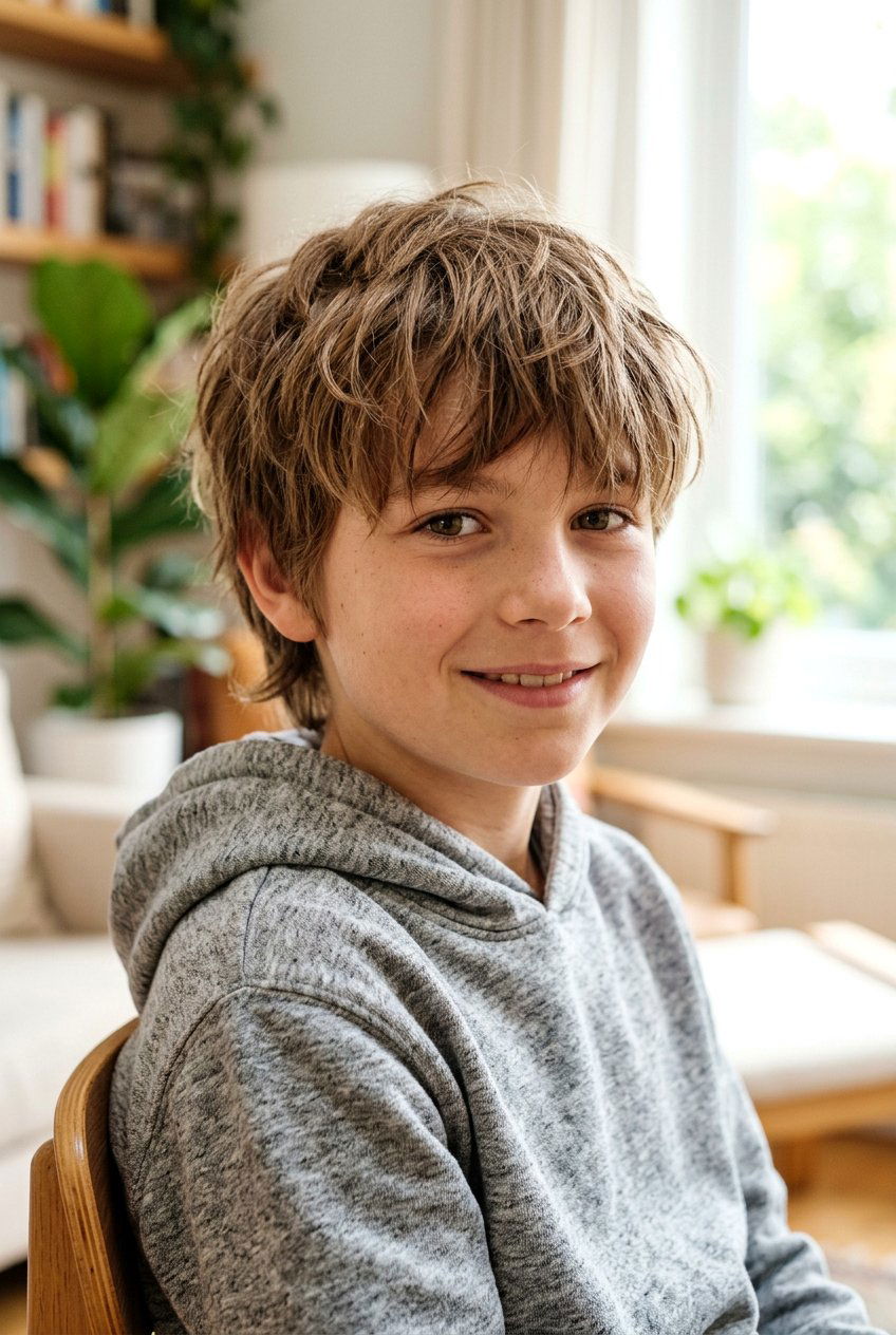 Messy Fringe - 20 hairstyles for boys - 20 hairstyles for boys