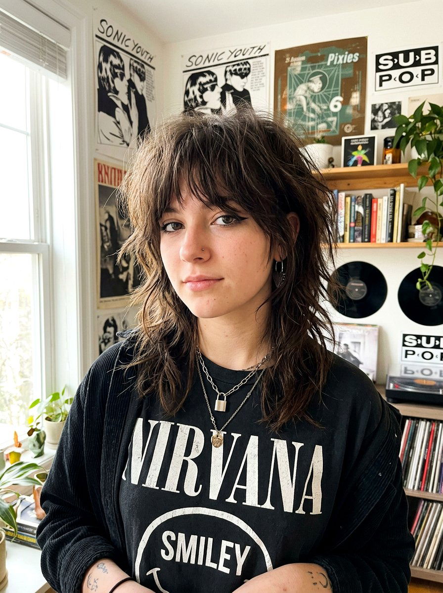 Messy Grunge Shag Haircut - 20 teen girls shoulder length shag haircut - 20 teen girls shoulder length shag haircut