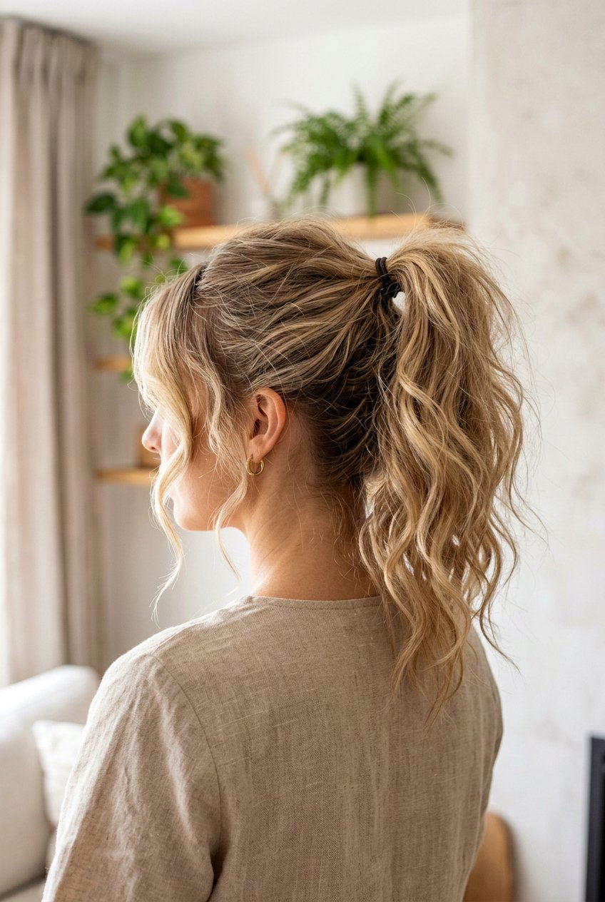 Messy High Ponytail - 20 high ponytail hairstyles - 20 high ponytail hairstyles