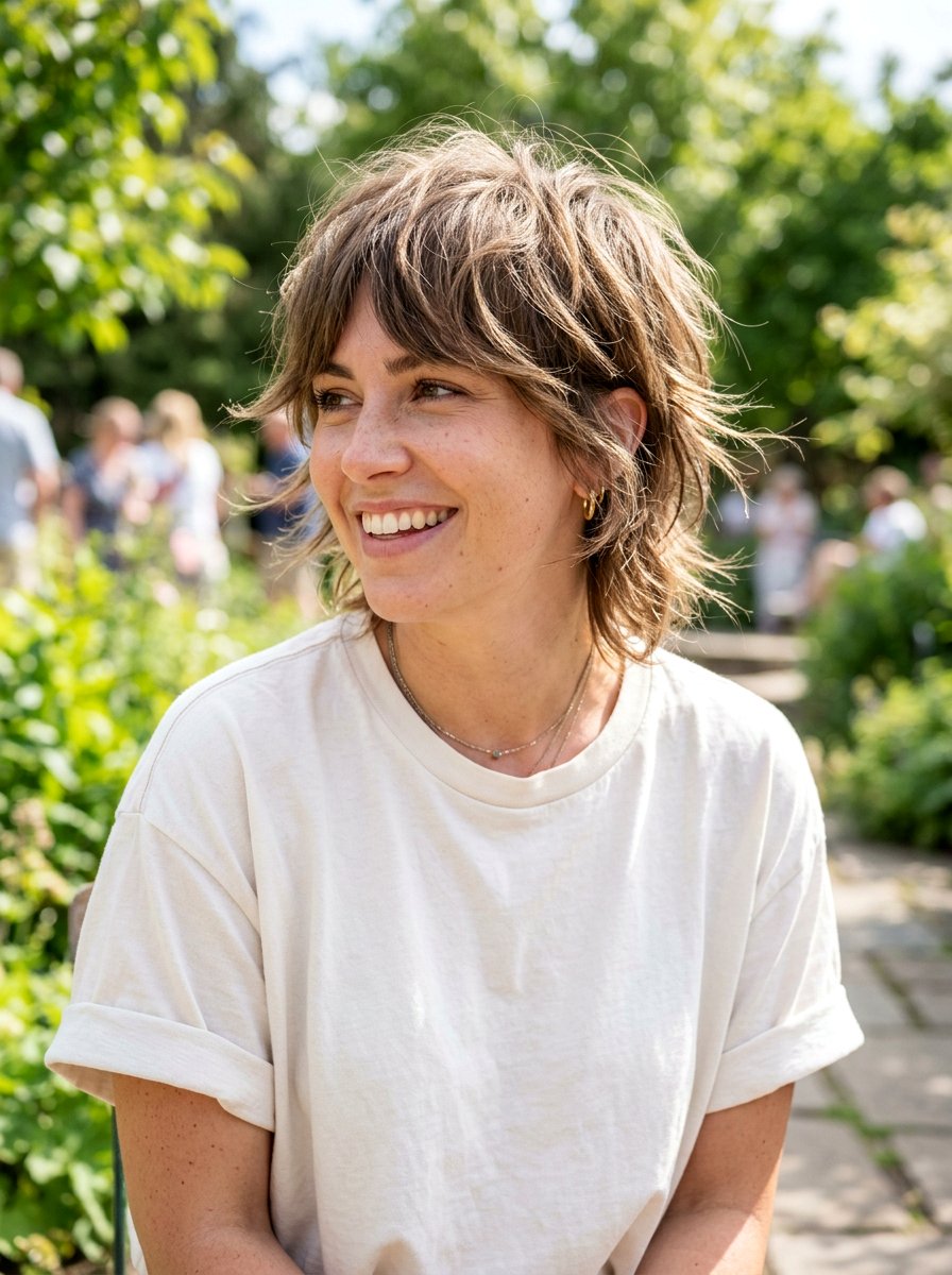 Messy Layered Bixie With Movement - 20 layered bixie with movement - 20 layered bixie with movement