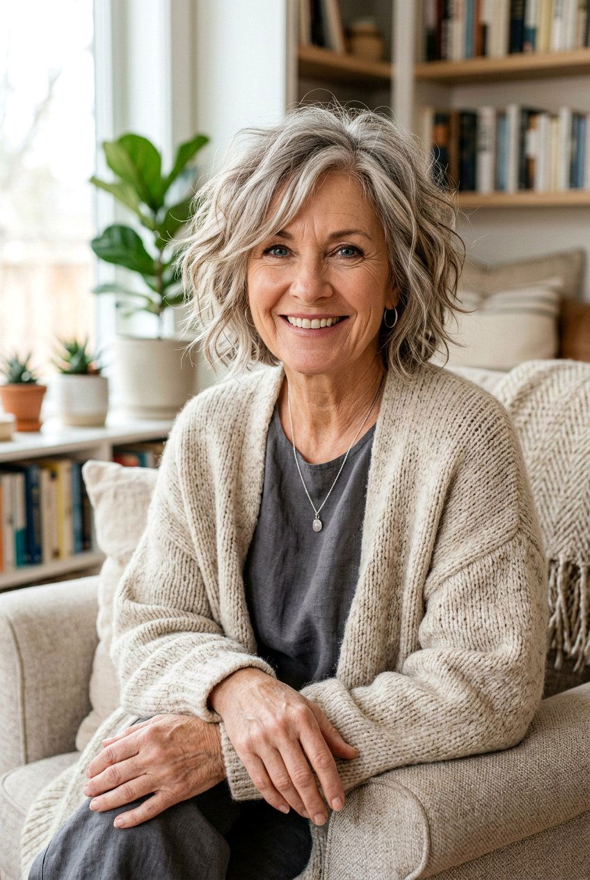 Messy Layered Bob - 20 low maintenance layered bob for mature women - 20 low maintenance layered bob for mature women