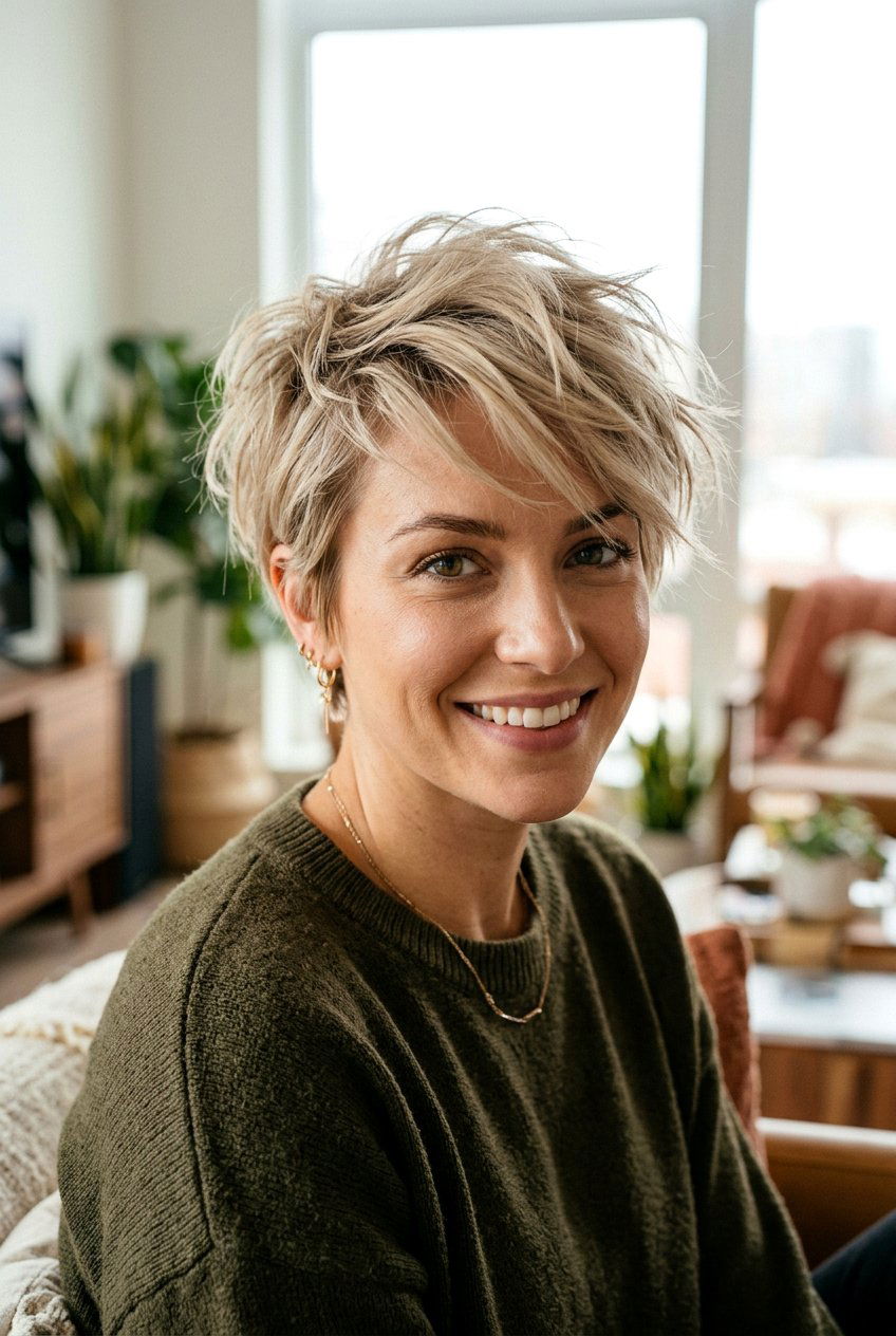Messy Layered Pixie Cut - 20 short hairstyles with layers - 20 short hairstyles with layers