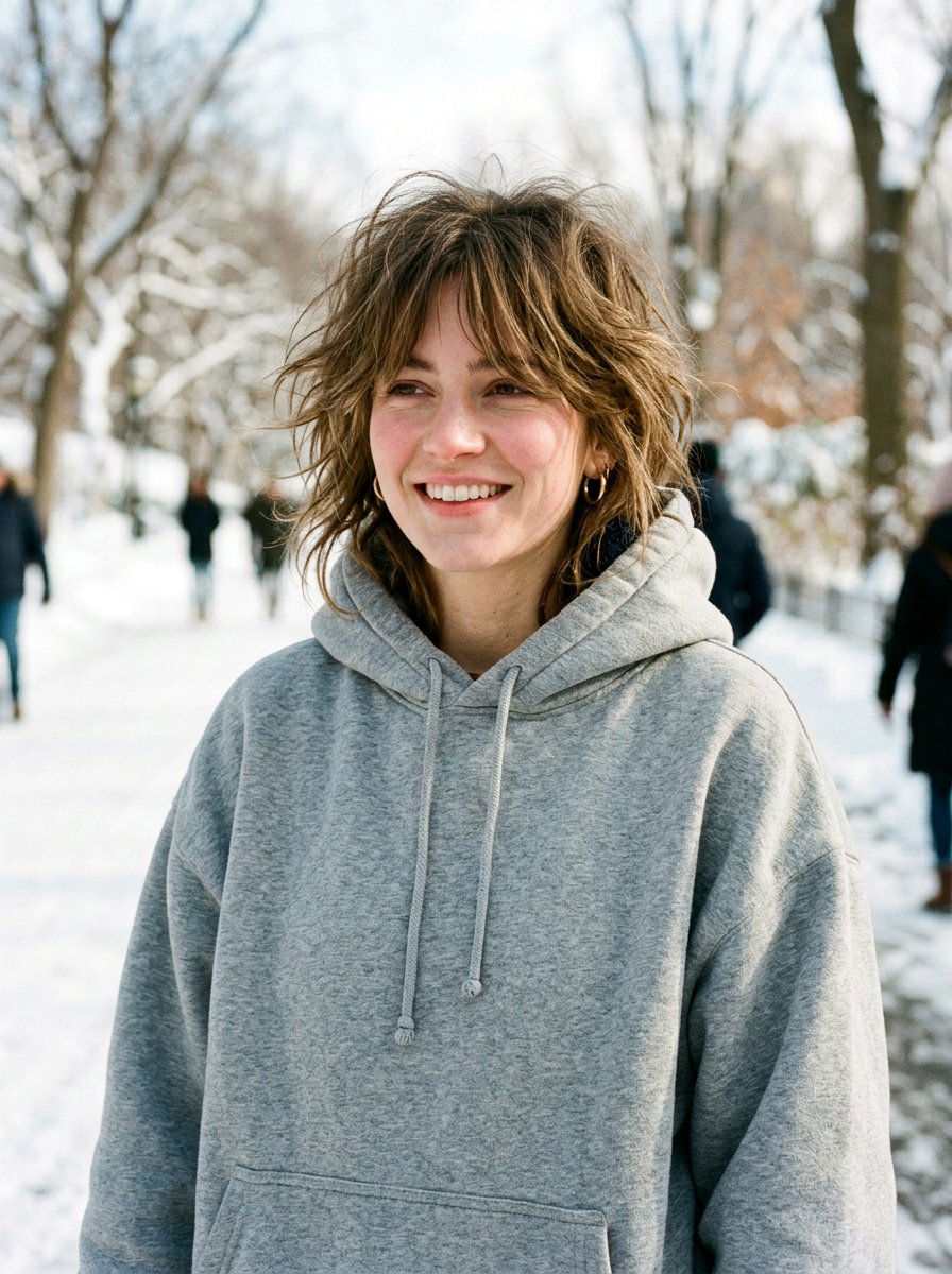 Messy Layered Shag With Curtain Fringe - 20 layered shag with curtain fringe - 20 layered shag with curtain fringe