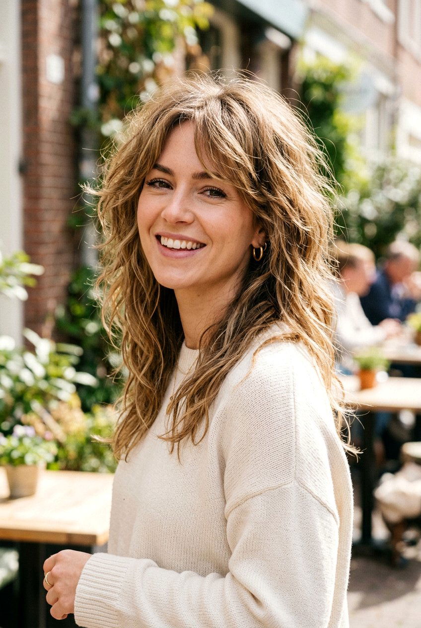 Messy Long Shag - 20 long shag haircut - 20 long shag haircut