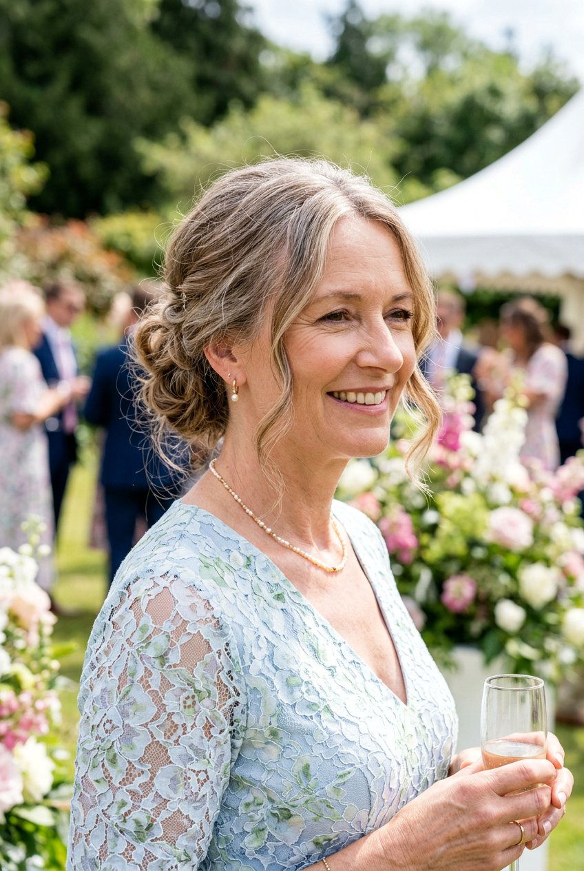 Messy Low Bun - 20 classy wedding guest hairstyles for women over 50 - 20 classy wedding guest hairstyles for women over 50