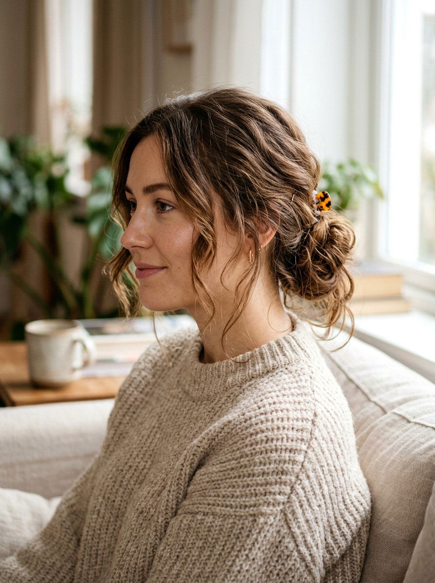 Messy Low Bun - 20 classy low bun hairstyle ideas - 20 classy low bun hairstyle ideas