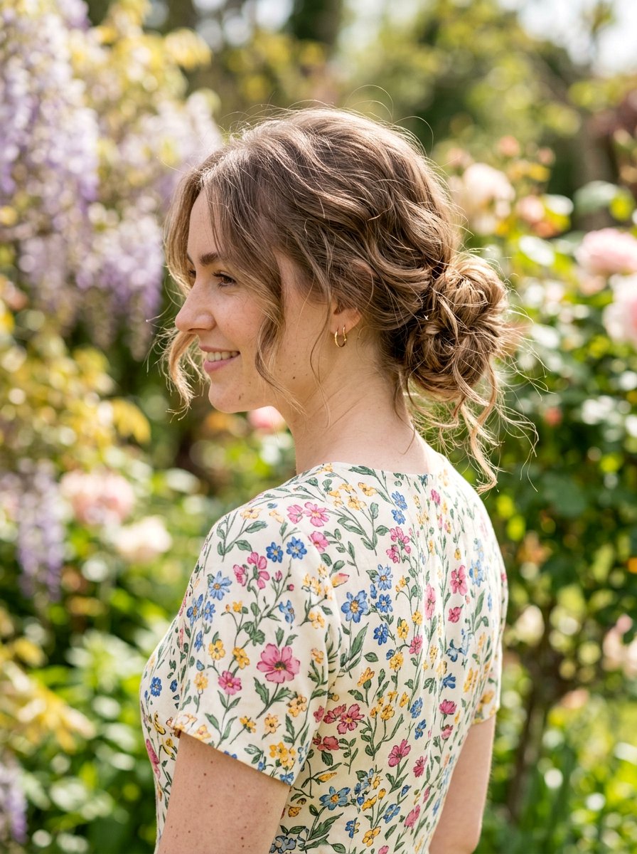 Messy Low Bun - 20 date night hairstyle with low bun - 20 date night hairstyle with low bun