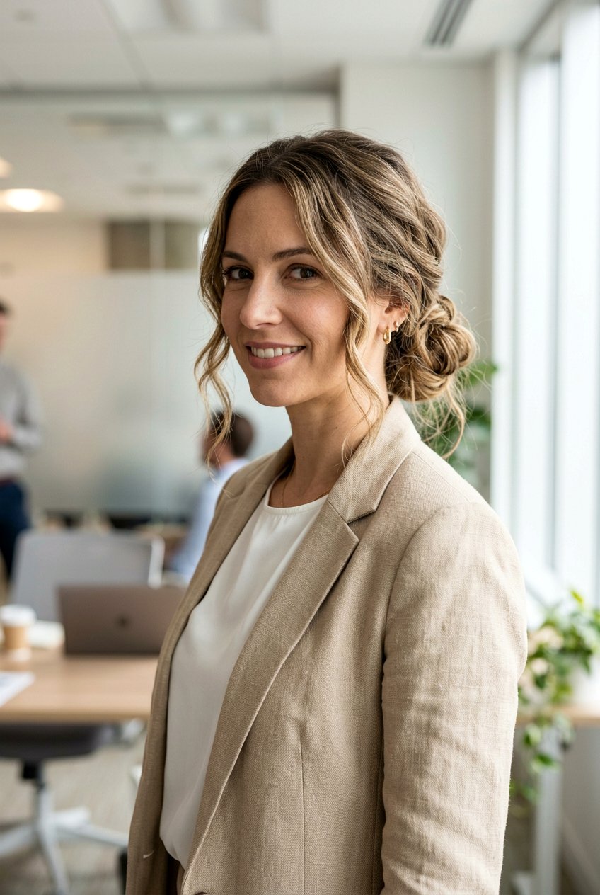 Messy Low Bun - 20 low bun for corporate women - 20 low bun for corporate women
