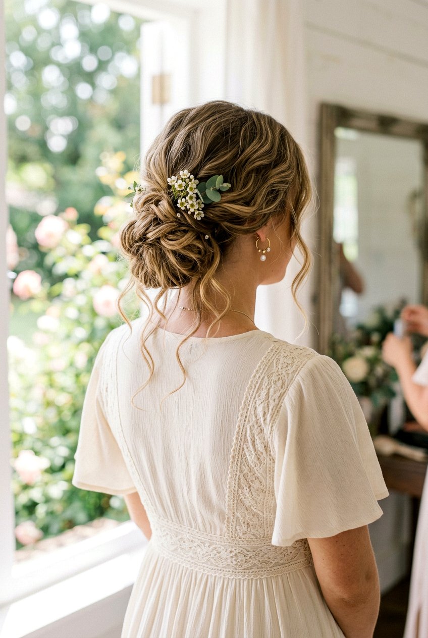 20 Elegant Bridesmaid Low Bun Hairstyle Ideas for Weddings