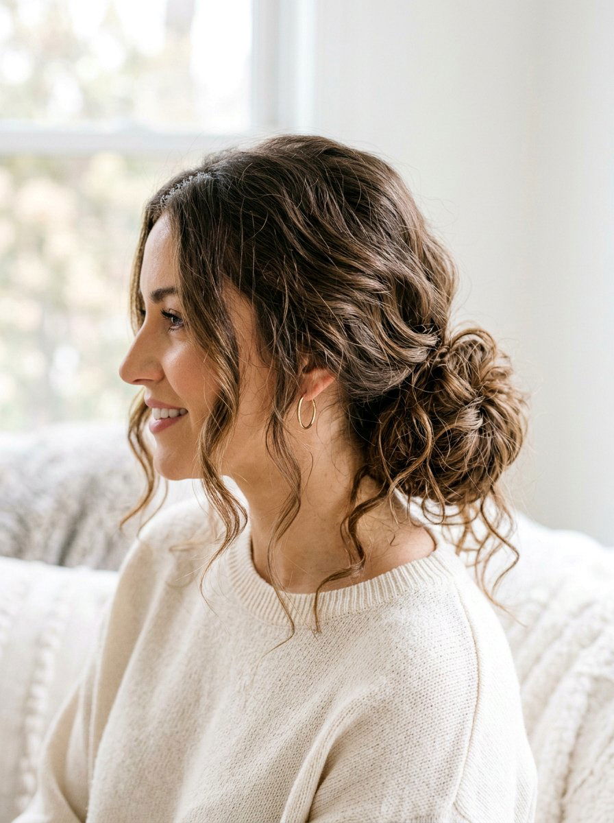 Messy Low Bun Long Thick Hair - 20 wedding hairstyles for long thick hair - 20 wedding hairstyles for long thick hair