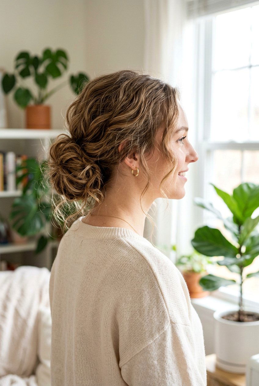 Messy Low Chignon Bun - 20 modern low chignon - 20 modern low chignon