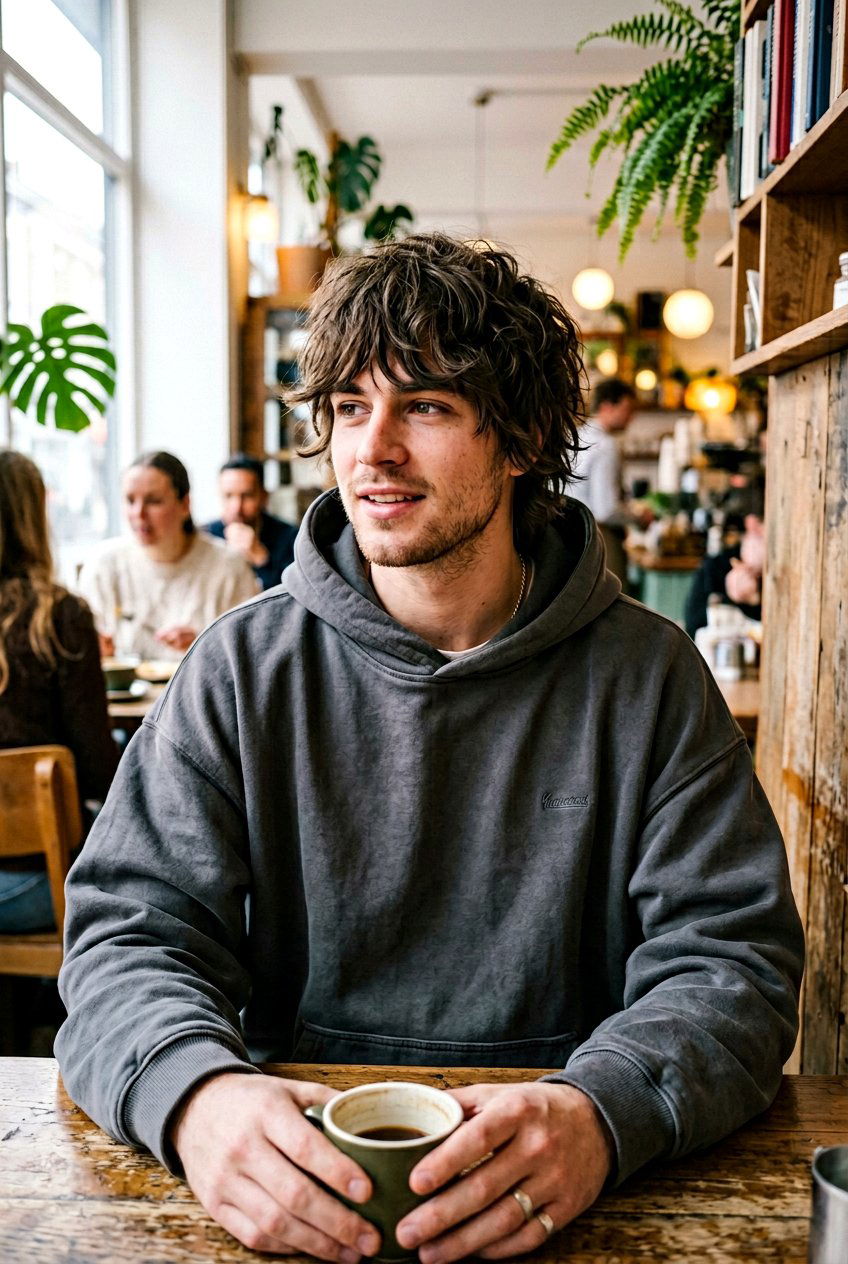 Messy Men Wolf Cut With Curtain Fringe - 20 men wolf cut with curtain fringe - 20 men wolf cut with curtain fringe