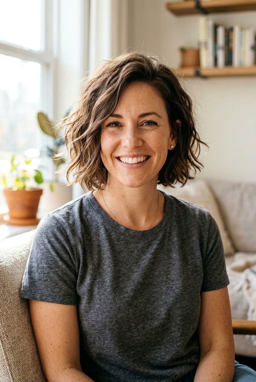 Messy Mom Bob - 20 mom bob haircut - 20 mom bob haircut