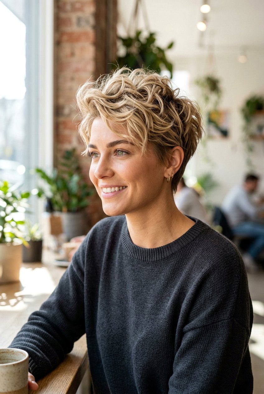 Messy Pixie Cut - 20 short hairstyles for thin hair - 20 short hairstyles for thin hair