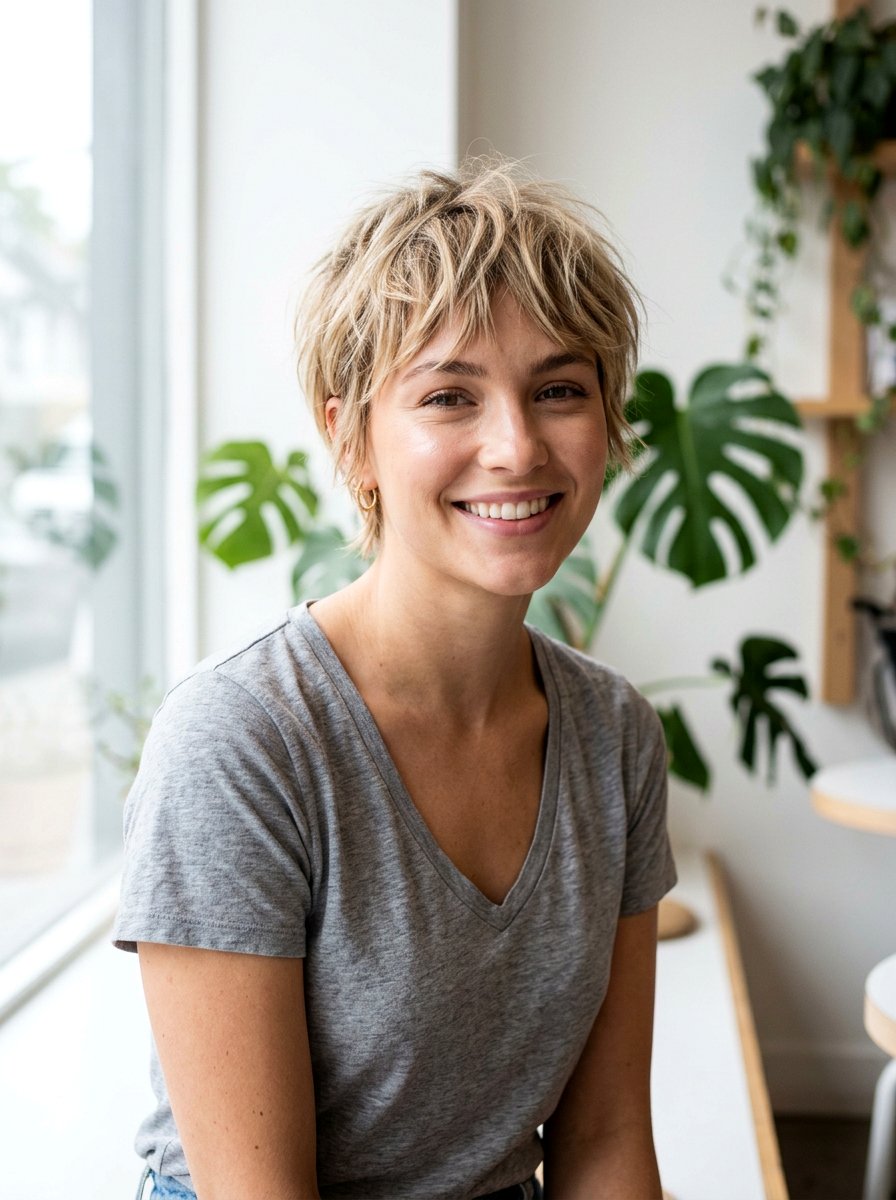 Messy Pixie Haircut With Piecey Fringe - 20 elegant pixie haircut with fringe - 20 elegant pixie haircut with fringe