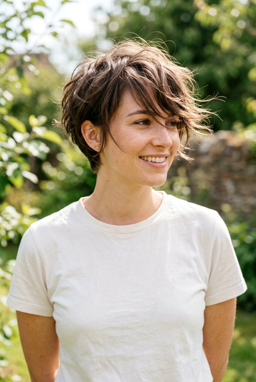 Messy Pixie With Long Fringe - 20 feminine pixie with long bangs - 20 feminine pixie with long bangs