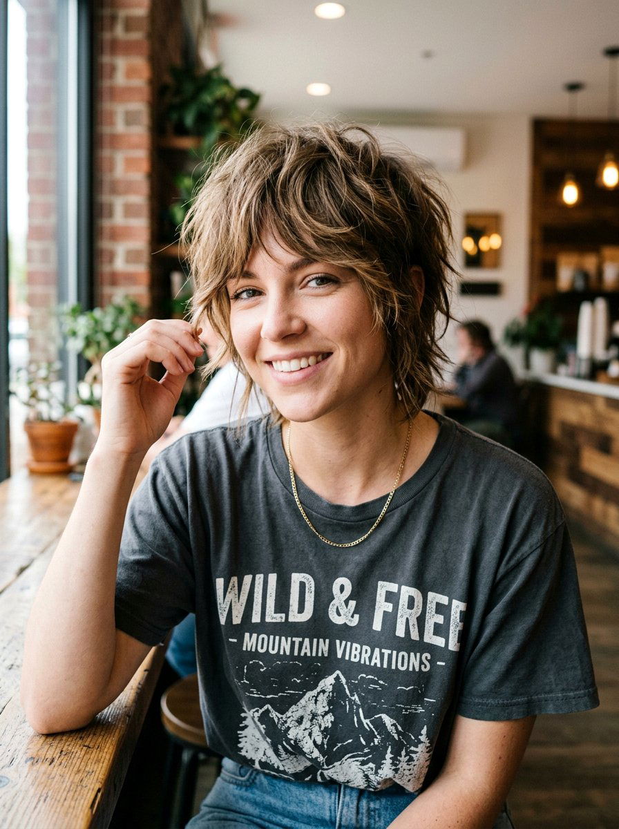 Messy Razor Cut Shaggy Pixie - 20 short razor haircut for women - 20 short razor haircut for women