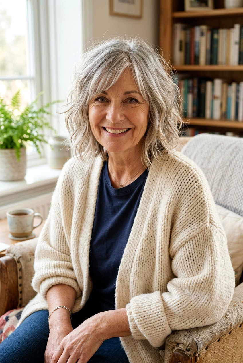 Messy Shaggy Bob - 20 shaggy bob for older women - 20 shaggy bob for older women