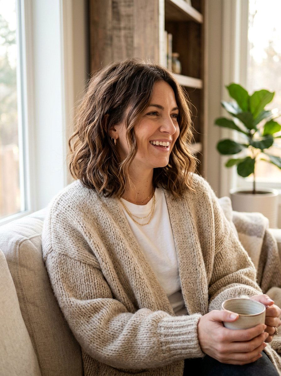 Messy Shoulder Length Bob - 20 shoulder length hairstyle ideas for women - 20 shoulder length hairstyle ideas for women