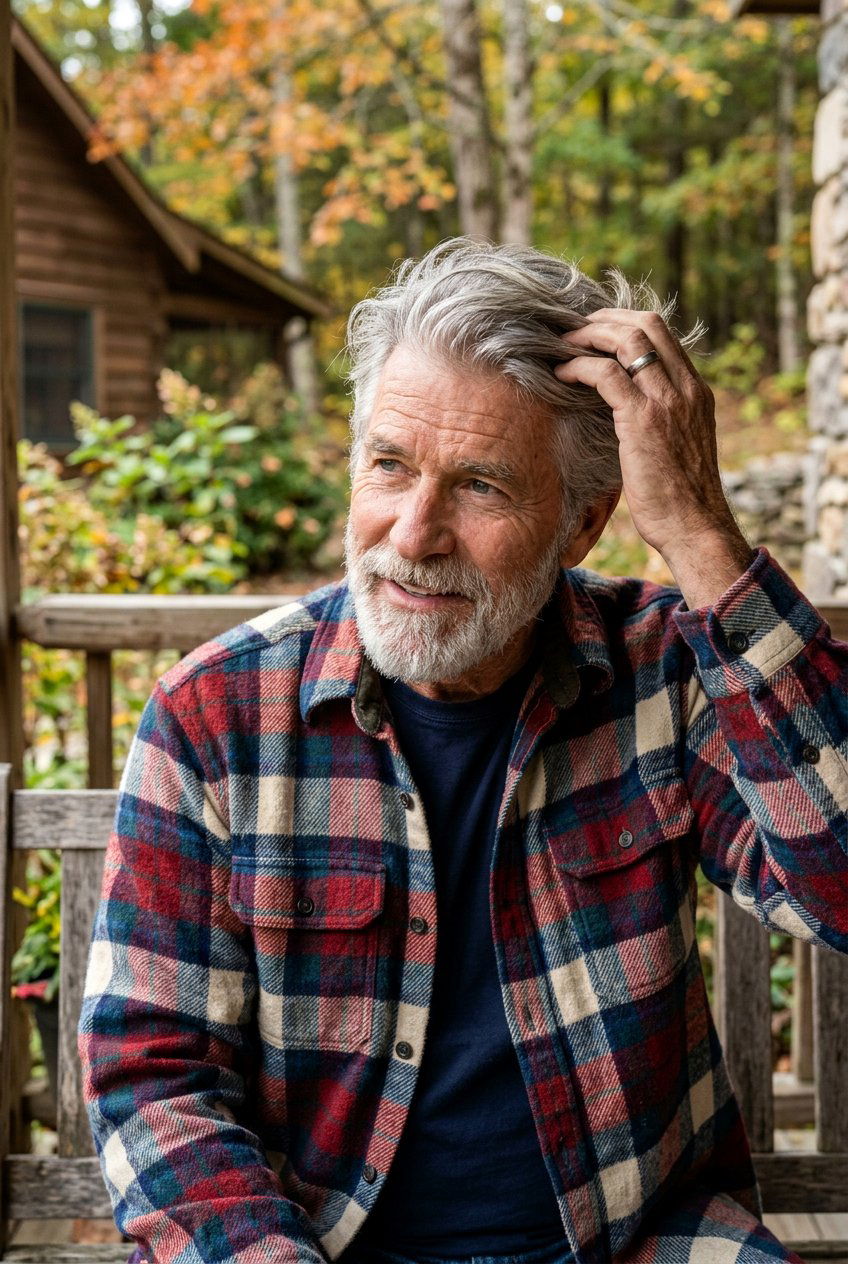 Messy Side Sweep - 20 comb over for older men - 20 comb over for older men