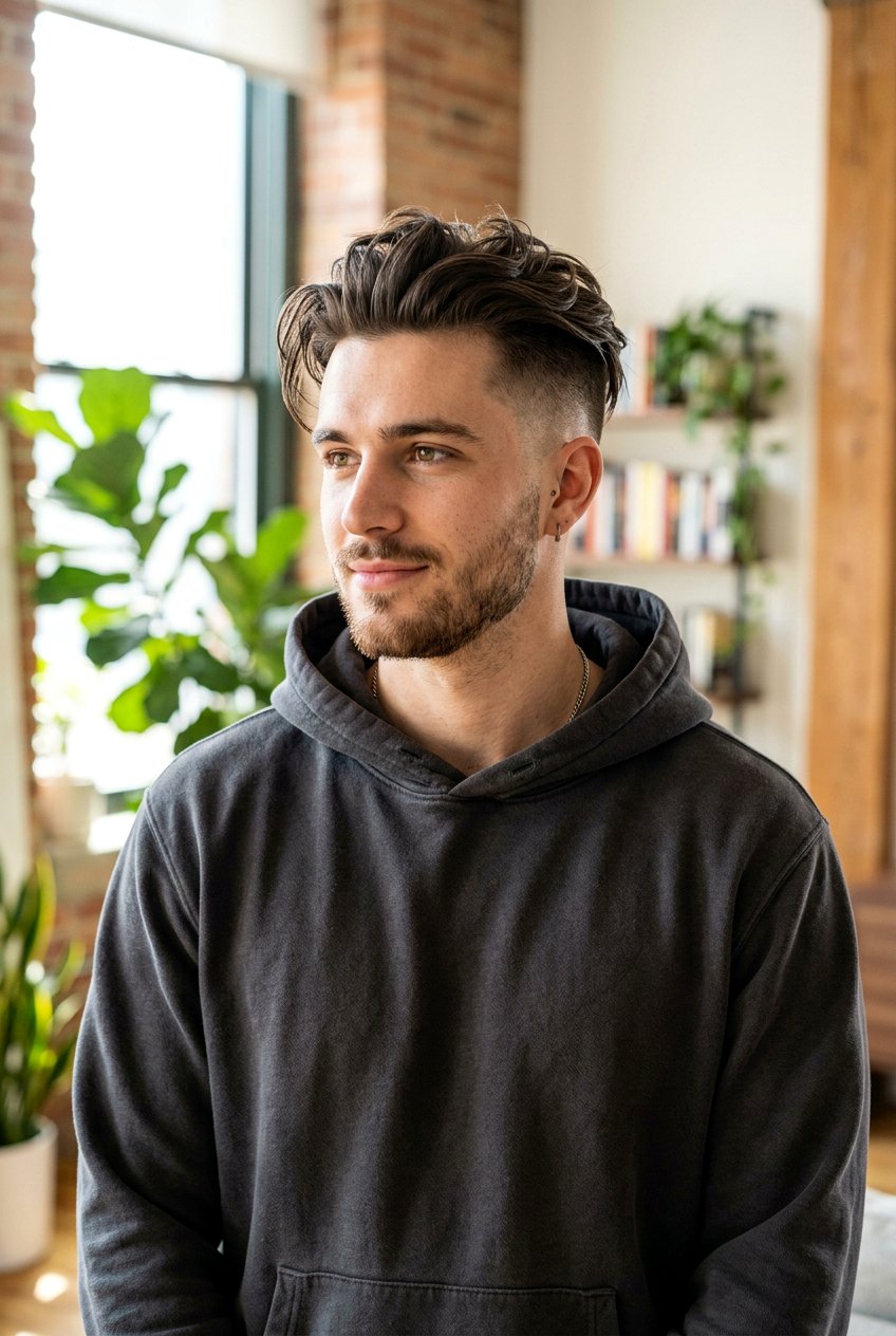 Messy Slick Back Undercut - 20 undercut with slick back men - 20 undercut with slick back men