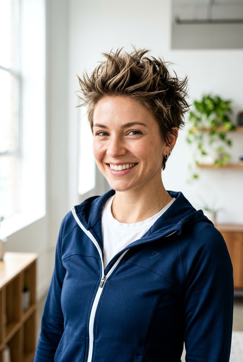 Messy Spiky Pixie - 20 choppy pixie for thin hair women - 20 choppy pixie for thin hair women