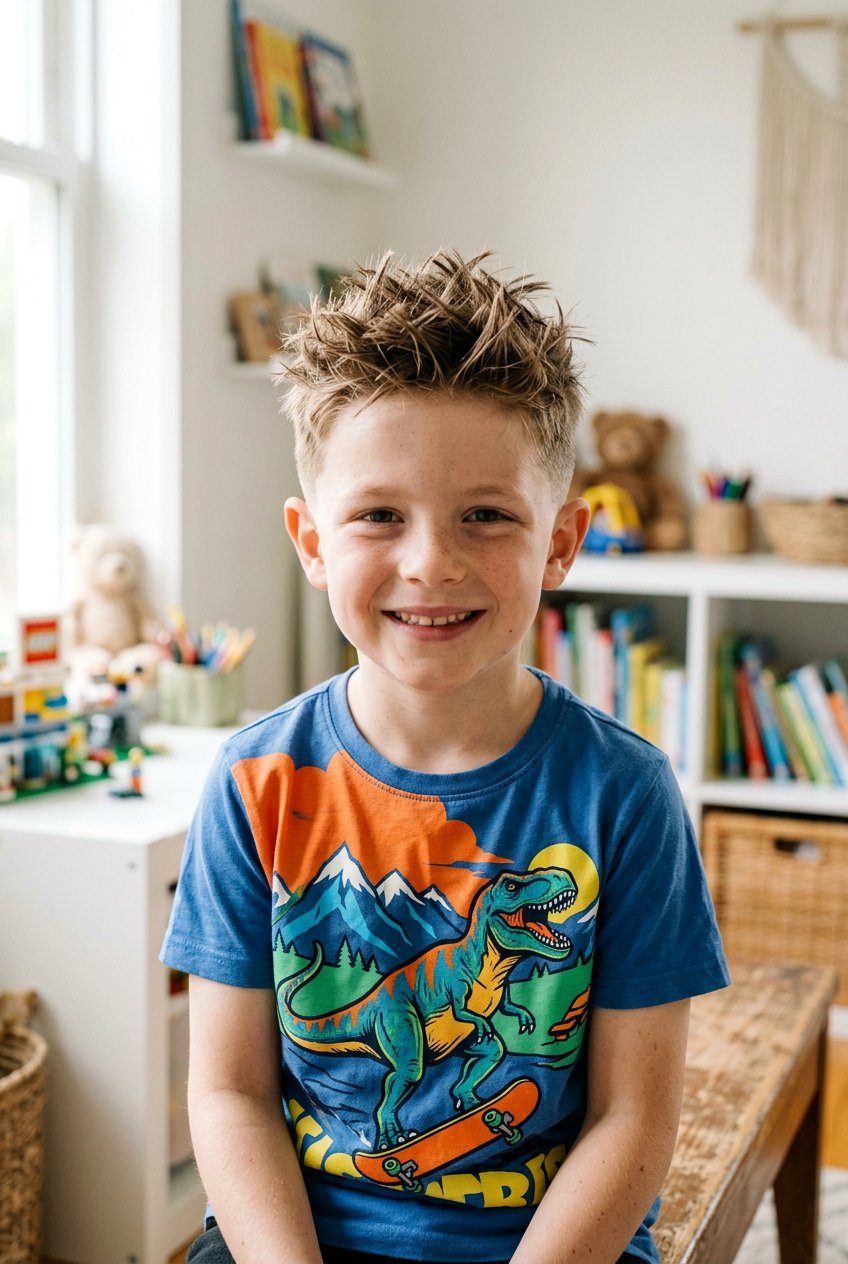 Messy Spiky Top - 20 boys haircut for cowlick - 20 boys haircut for cowlick