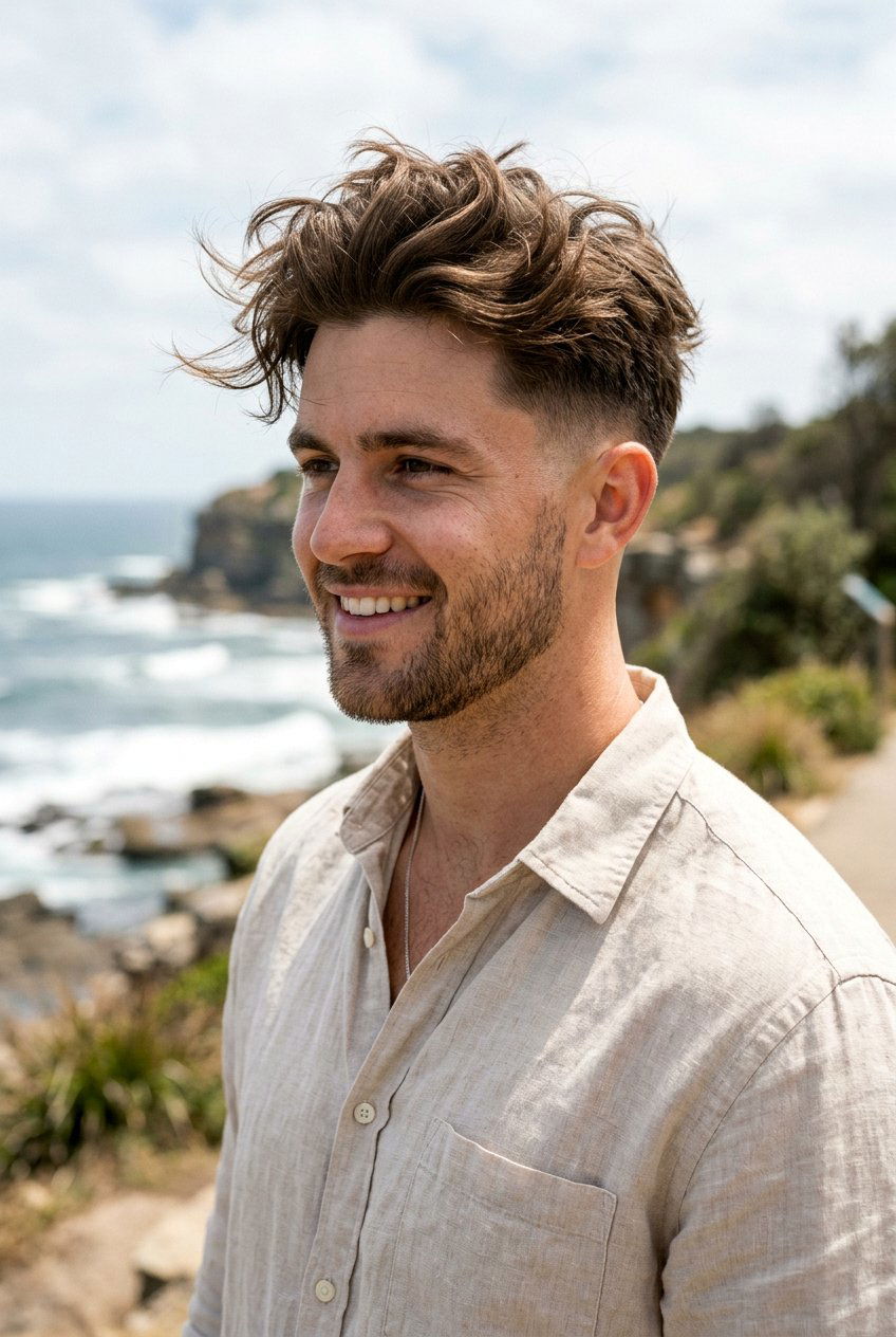 Messy Taper Comb Over - 20 tapered comb over for men - 20 tapered comb over for men