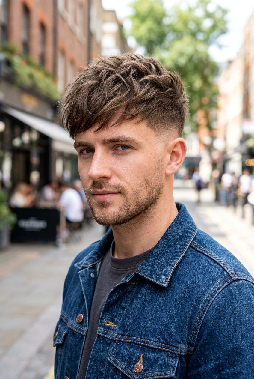 Messy Textured Fringe Low Fade - 20 low fade with textured fringe men - 20 low fade with textured fringe men