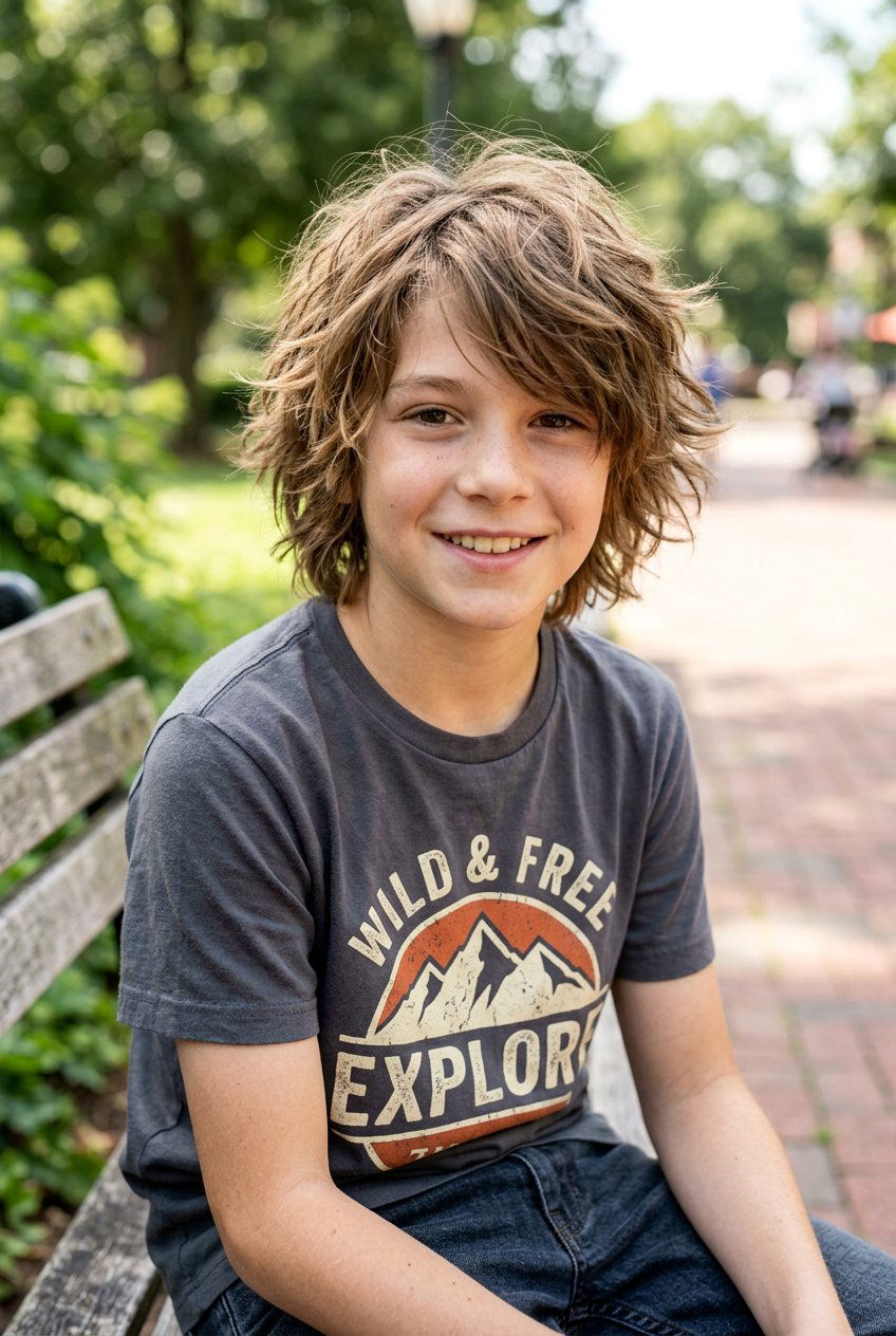 Messy Textured Layers - 20 cute picture day haircuts for boys - 20 cute picture day haircuts for boys