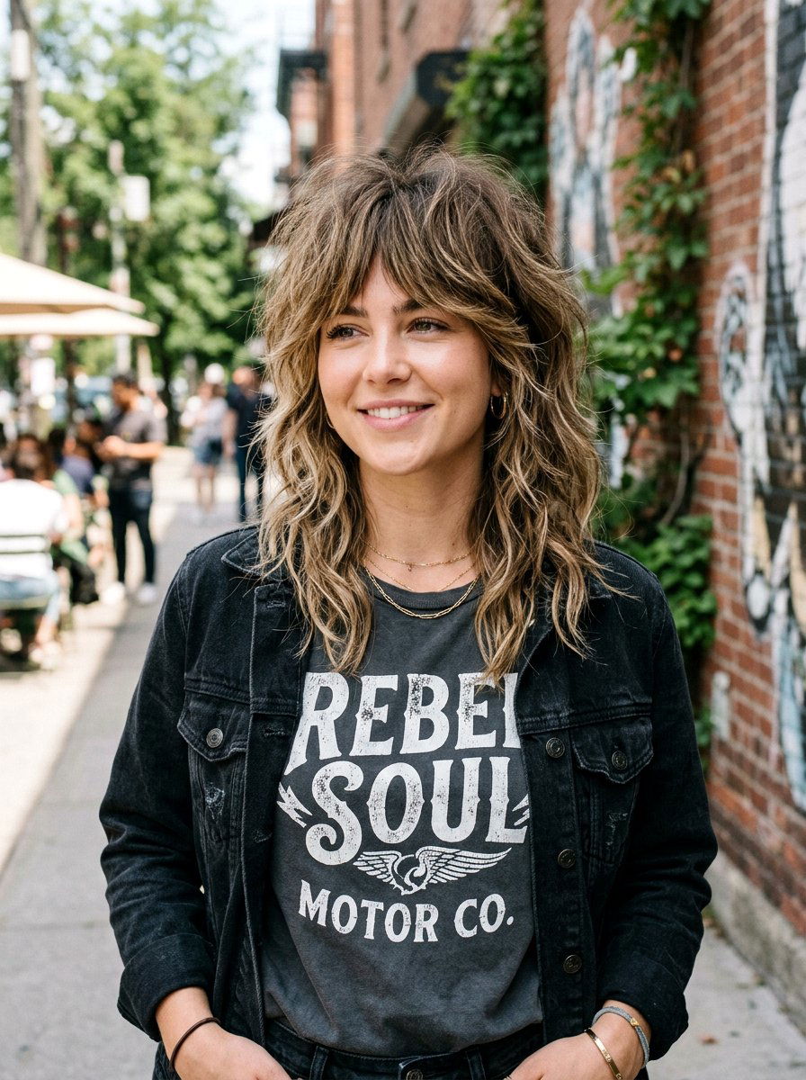 Messy Textured Shag - 20 volume haircut for thinning hair women - 20 volume haircut for thinning hair women