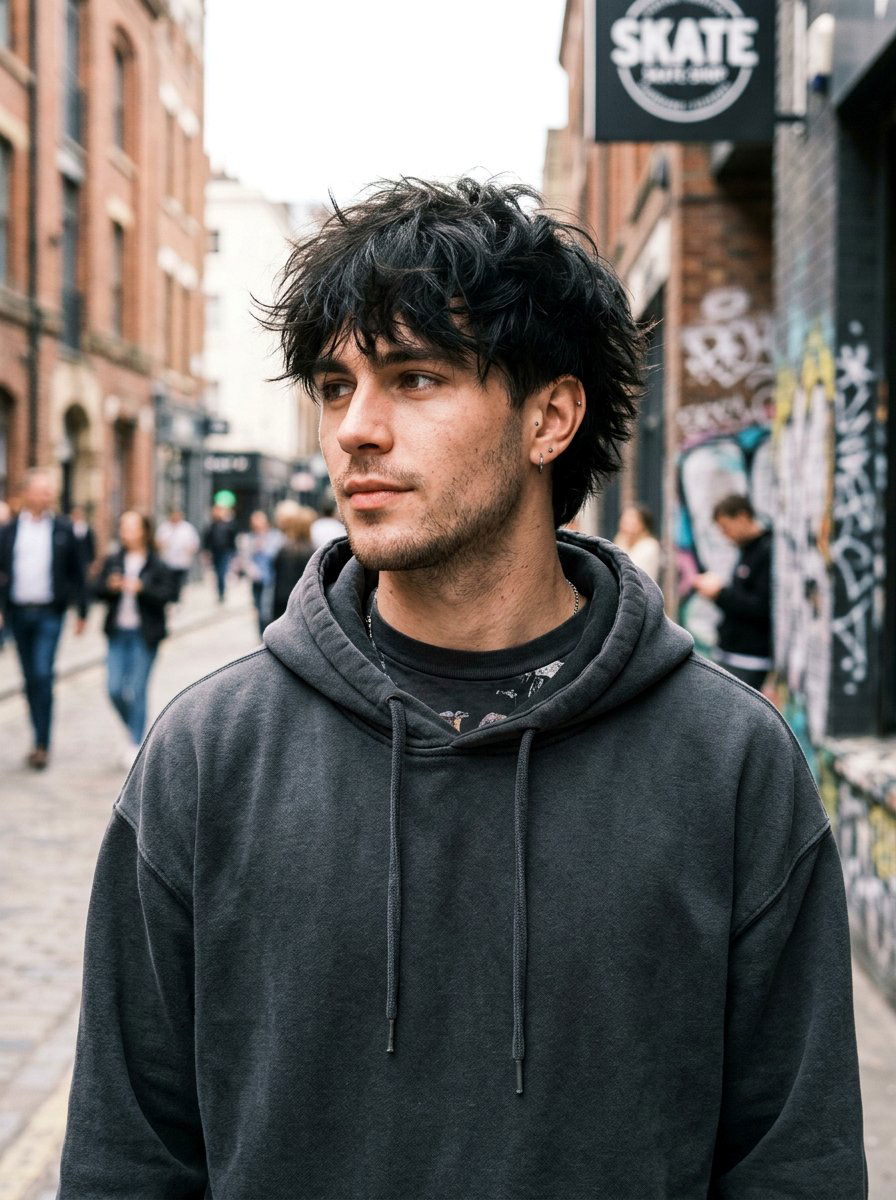 Messy Textured Skater Cut - 20 skater curtain haircut men - 20 skater curtain haircut men