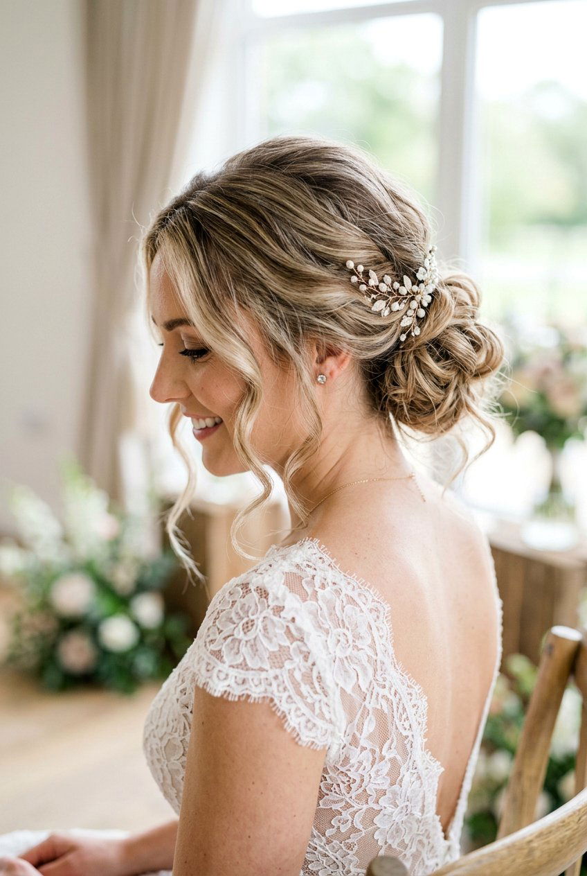 Messy Textured Updo For Wedding - 20 textured updo hairstyles - 20 textured updo hairstyles