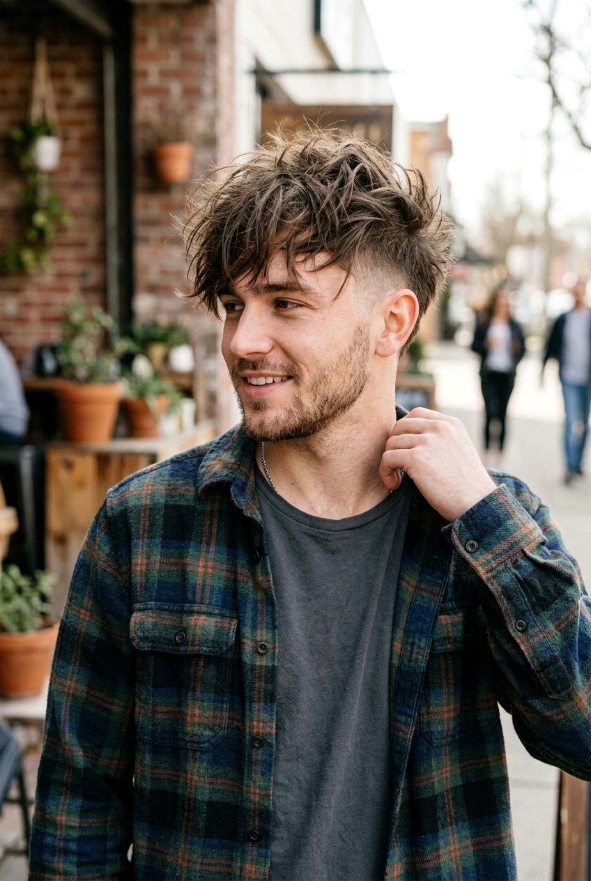 Messy Two Block Haircut - 20 two block haircut for men with straight hair - 20 two block haircut for men with straight hair