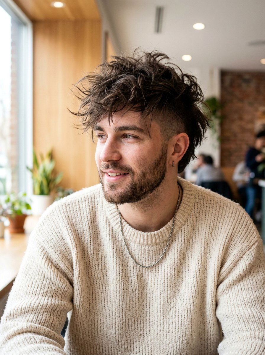 Messy Undercut - 20 undercut for thick straight hair men - 20 undercut for thick straight hair men