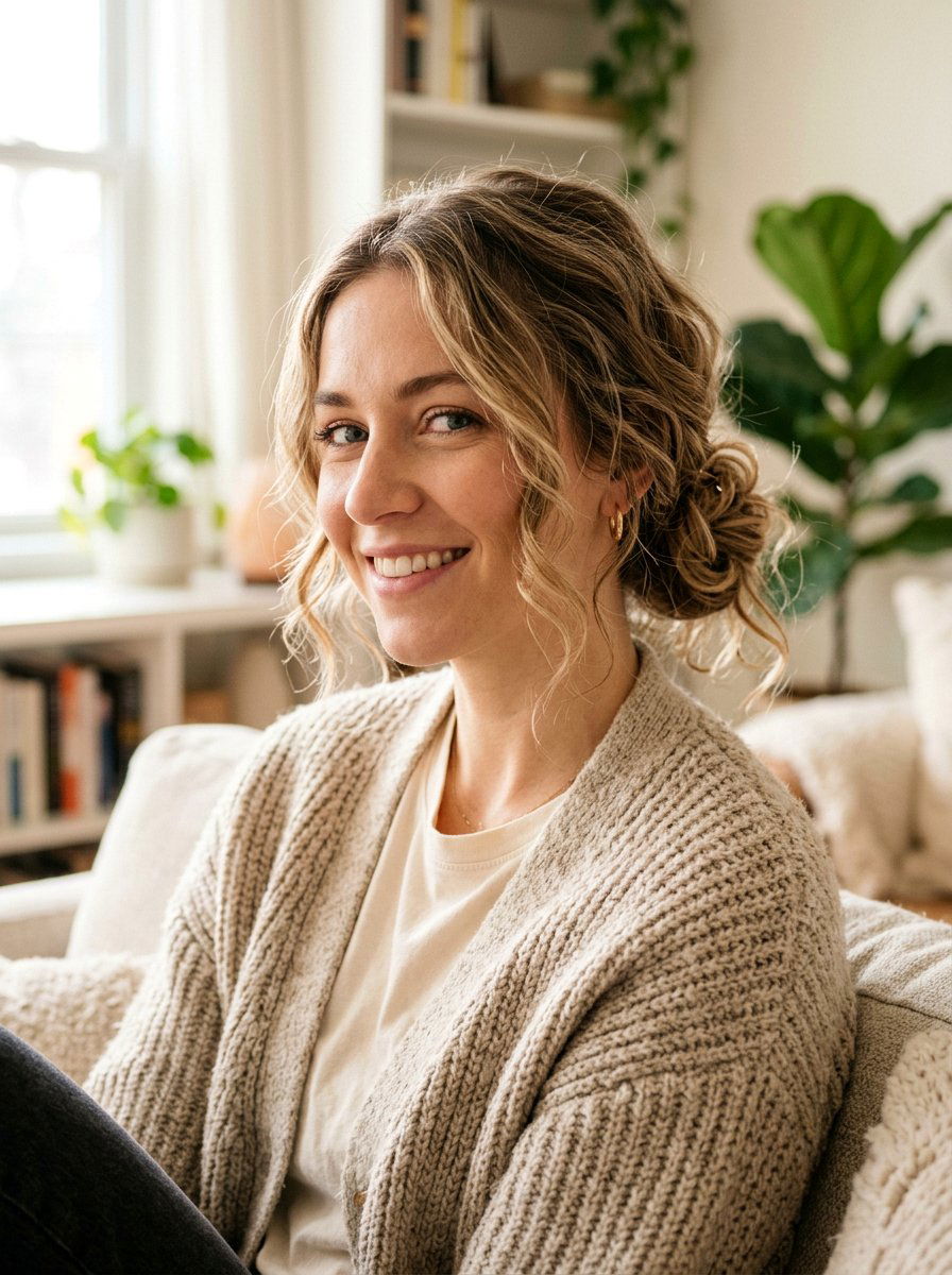 Messy Updo Bob - 20 date night hairstyle for shoulder length bob - 20 date night hairstyle for shoulder length bob