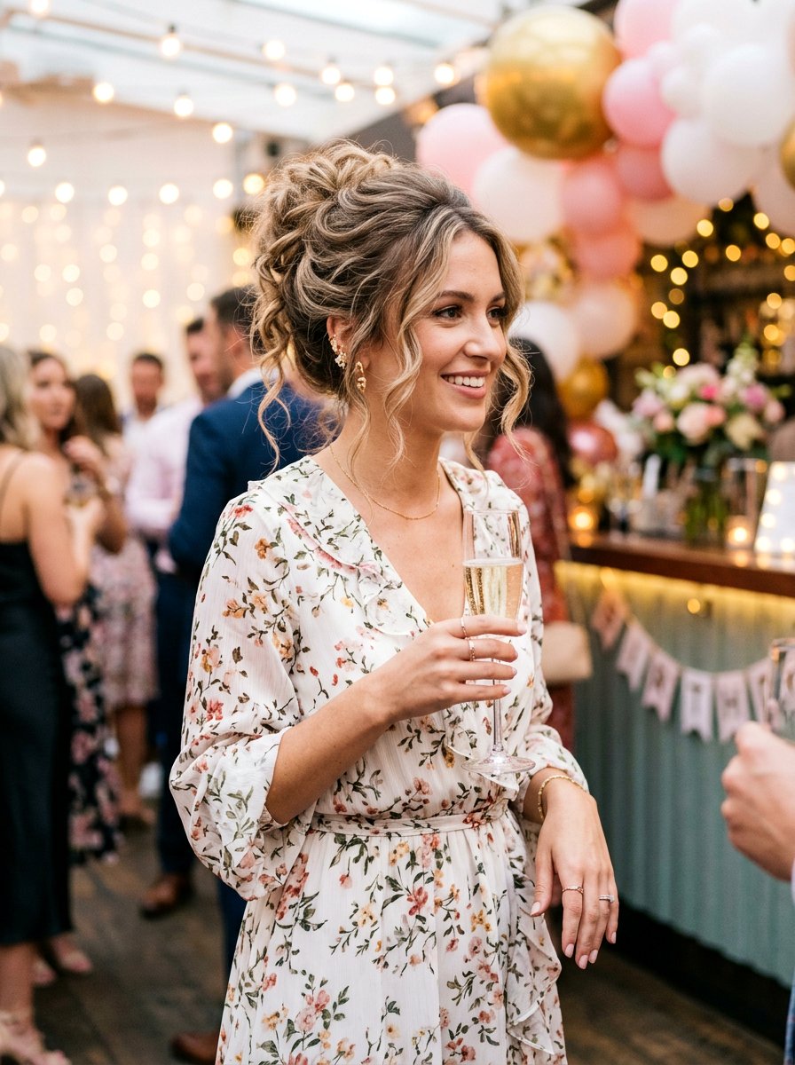 Messy Updo For Birthday Party - 20 soft glam hairstyle for birthday party - 20 soft glam hairstyle for birthday party